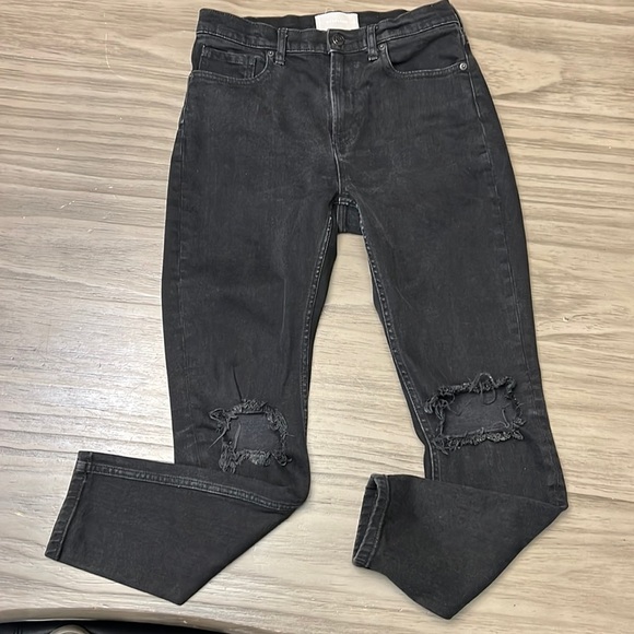 🎉HP EVERLANE DISTRESSED HIGH RISE SKINNY JEANS 29 - Picture 1 of 16